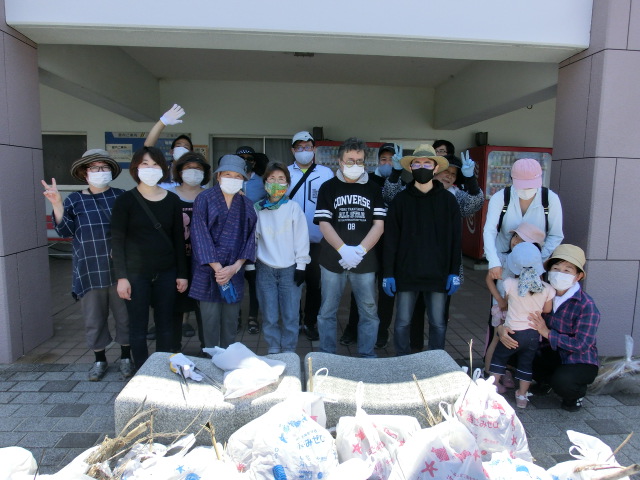 5/30（日）金光ボランティアが伊予市、五色浜海浜公園で清掃活動を実施しました！